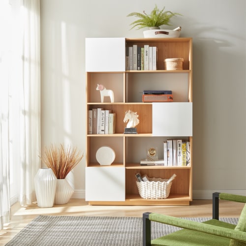 Big store white bookcase